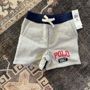 NWT polo shorts 18mos